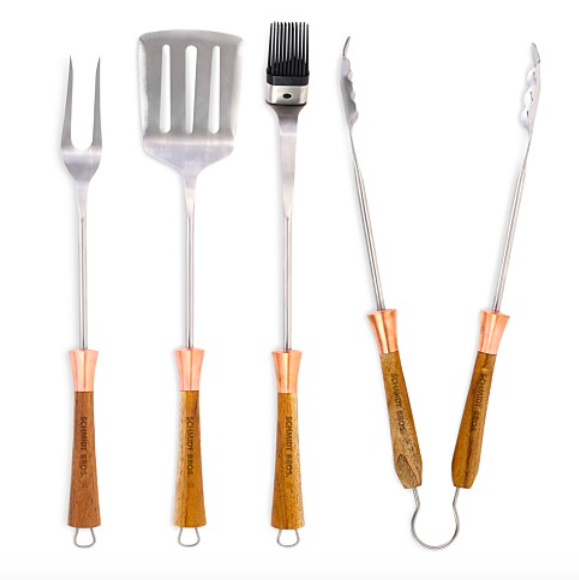 4 Schmidt Brothers Copper Top 4-Piece BBQ Set