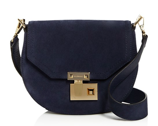 Rebecca Minkoff Medium Paris Suede Saddle Bag.