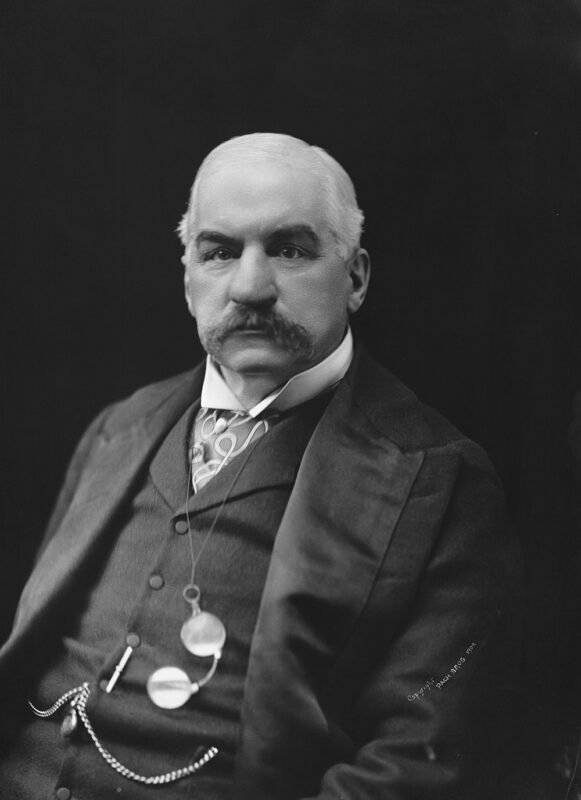 Pach Brothers, Portrait of J. Pierpont Morgan [photograph], ARC 2701 (Scan from black and white print)